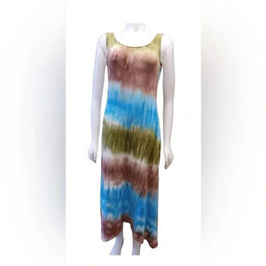Tribal Sleeveless Maxi  Dress Size Small